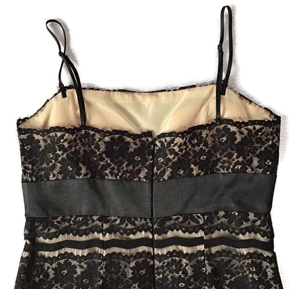 Delaru Lace Overlay Formal Cocktail Dress - Picture 5 of 8